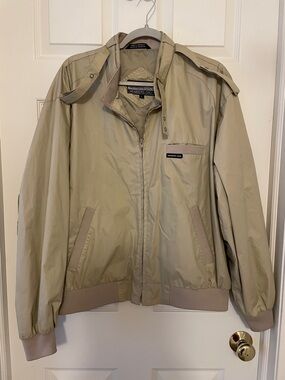 Members Only Tan Bomber Jacket